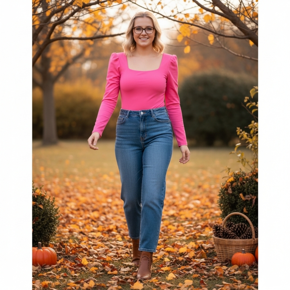 Sws contour pink bodysuit size large